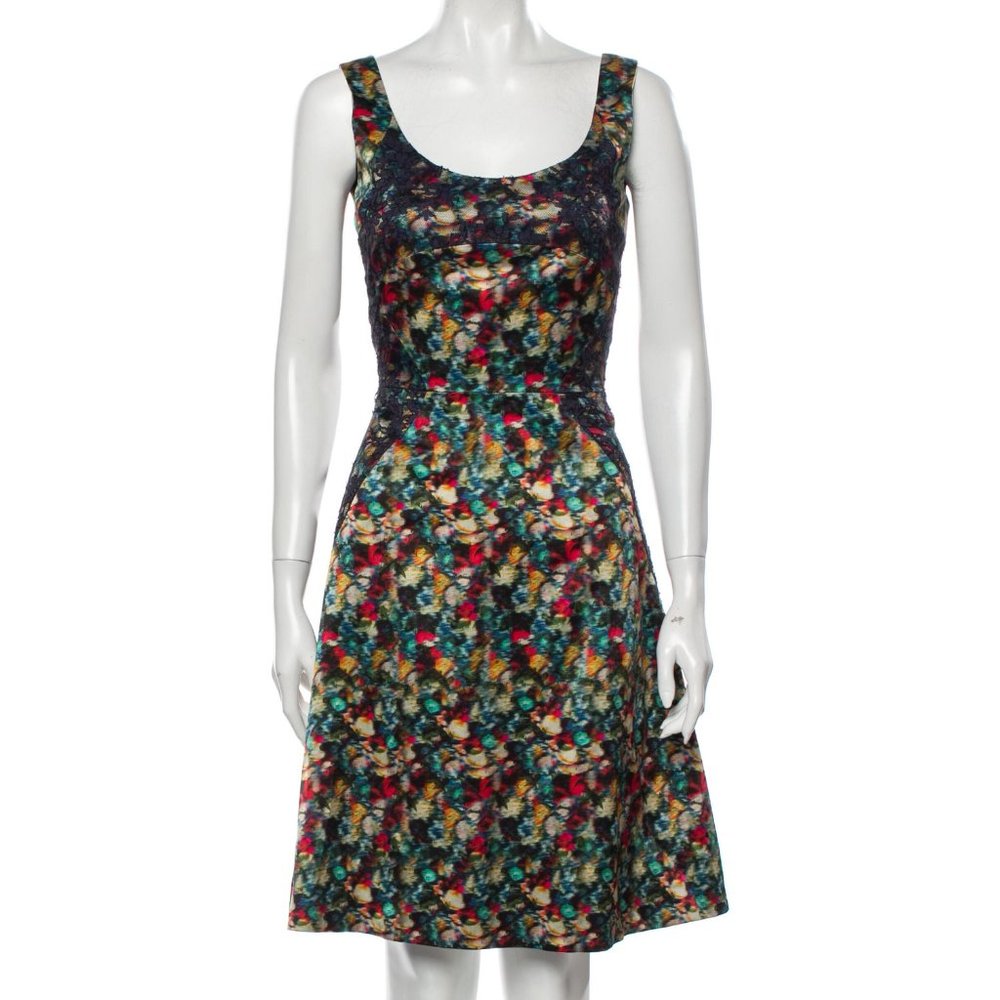 Erdem UK8 US 9-2-4 XS-S dress watercolor